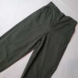 COS Women's Size 34 (US-2) Straight Leg Lightweight Corduroy Pant Green